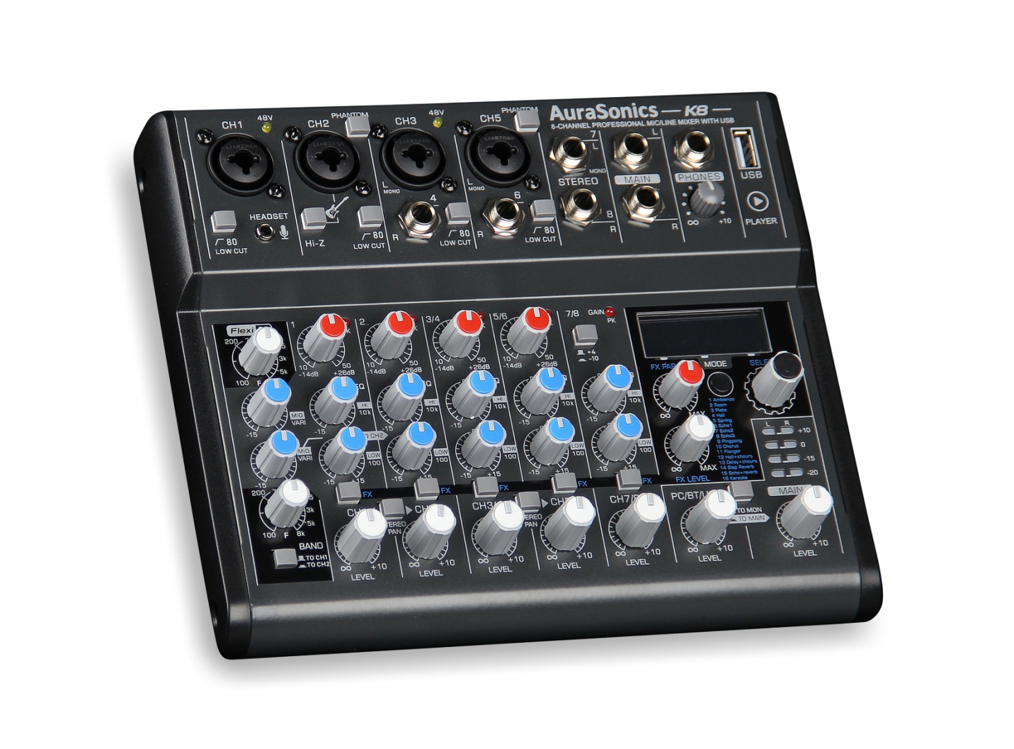 AuraSonics K8 компактный микшерный пульт в Екатеринбурге