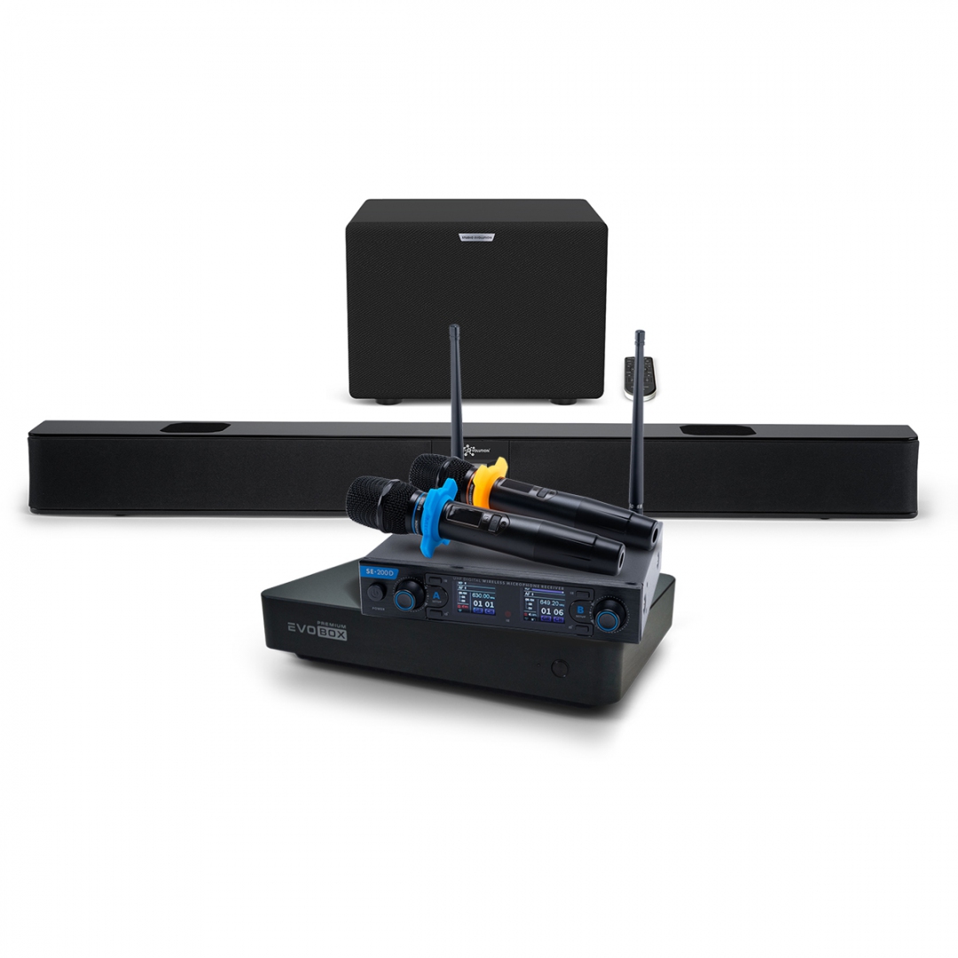 Hi-End караоке-система EVOBOX Premium + EvoSoundBar (саундбар с караоке) в Екатеринбурге