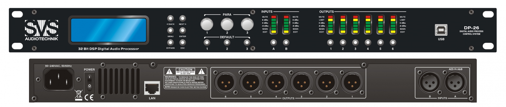 SVS Audiotechnik DP-26 Цифровой процессор: 2 входа 6 выходов в Екатеринбурге