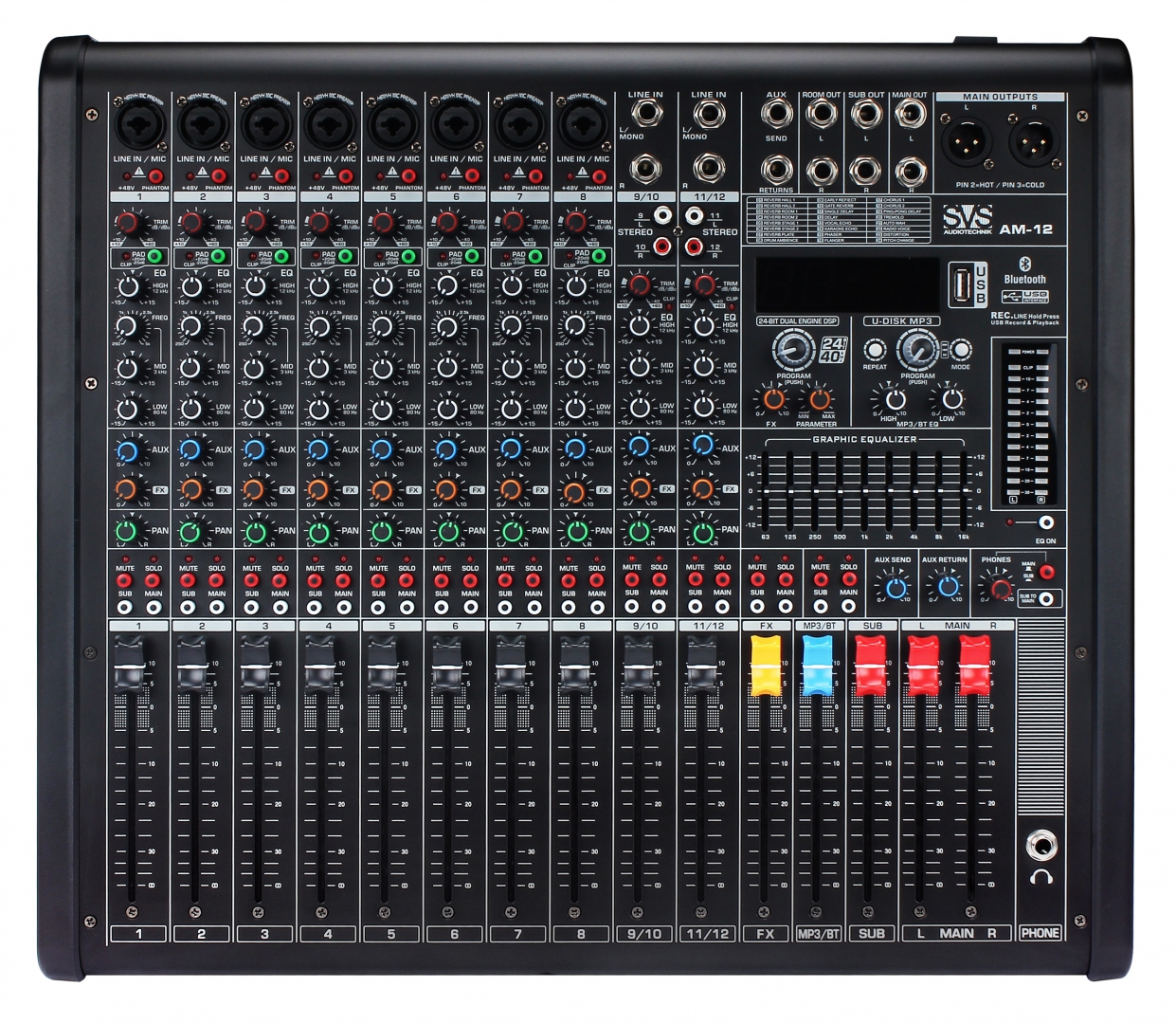 SVS Audiotechnik mixers AM-12 Микшерный пульт аналоговый, 12-канальный в Екатеринбурге