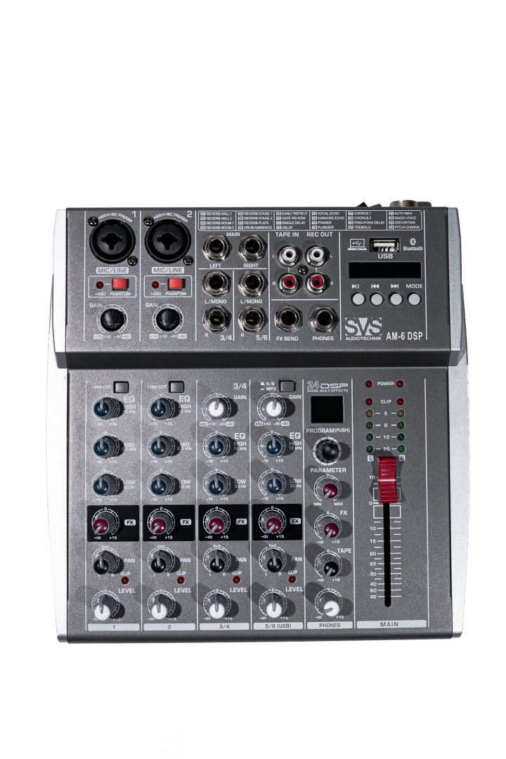SVS Audiotechnik mixers AM-6 DSP Микшерный пульт аналоговый, 6-канальный SVS Audiotechnik mixers в Екатеринбурге