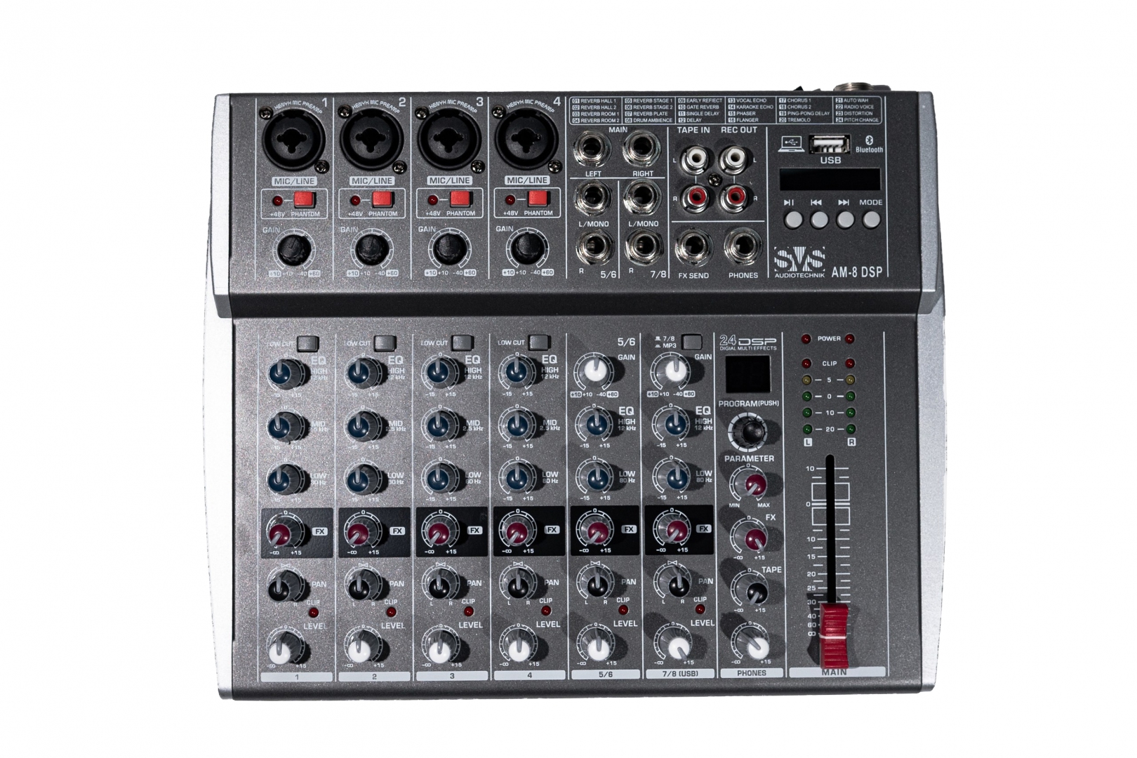 SVS Audiotechnik mixers AM-8 DSP Микшерный пульт аналоговый, 8-канальный в Екатеринбурге